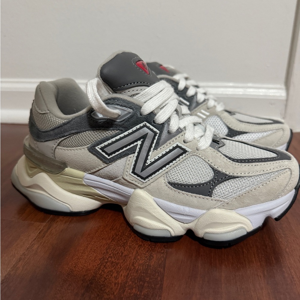 New Balance 9060s Cream and Gray Athletic Shoes